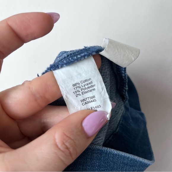 Madewell Denim Cut Out Mini Dress 0 - Picture 6 of 7